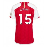 Camiseta Arsenal Jakub Kiwior #15 Primera Equipación Replica 2023-24 para mujer mangas cortas